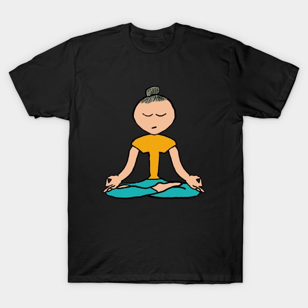 Yoga Pose T-Shirt by Mark Ewbie